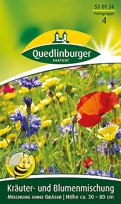 Kräuter- und Blumenmischung ohne Gräser