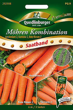 Möhren Kombination Amsterdam 2, Nantaise 2, Rote Riesen 2 Möhren Kombination Amsterdam 2, Nantaise 2, Rote Riesen 2