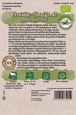 Freiland Salatgurke mittelfr&uuml;h